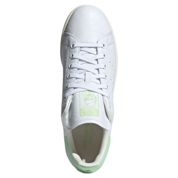 Adidas Shoes Women Size 8 Stan Smith Cloud White / Semi Green Spark / Off White - Picture 3 of 11
